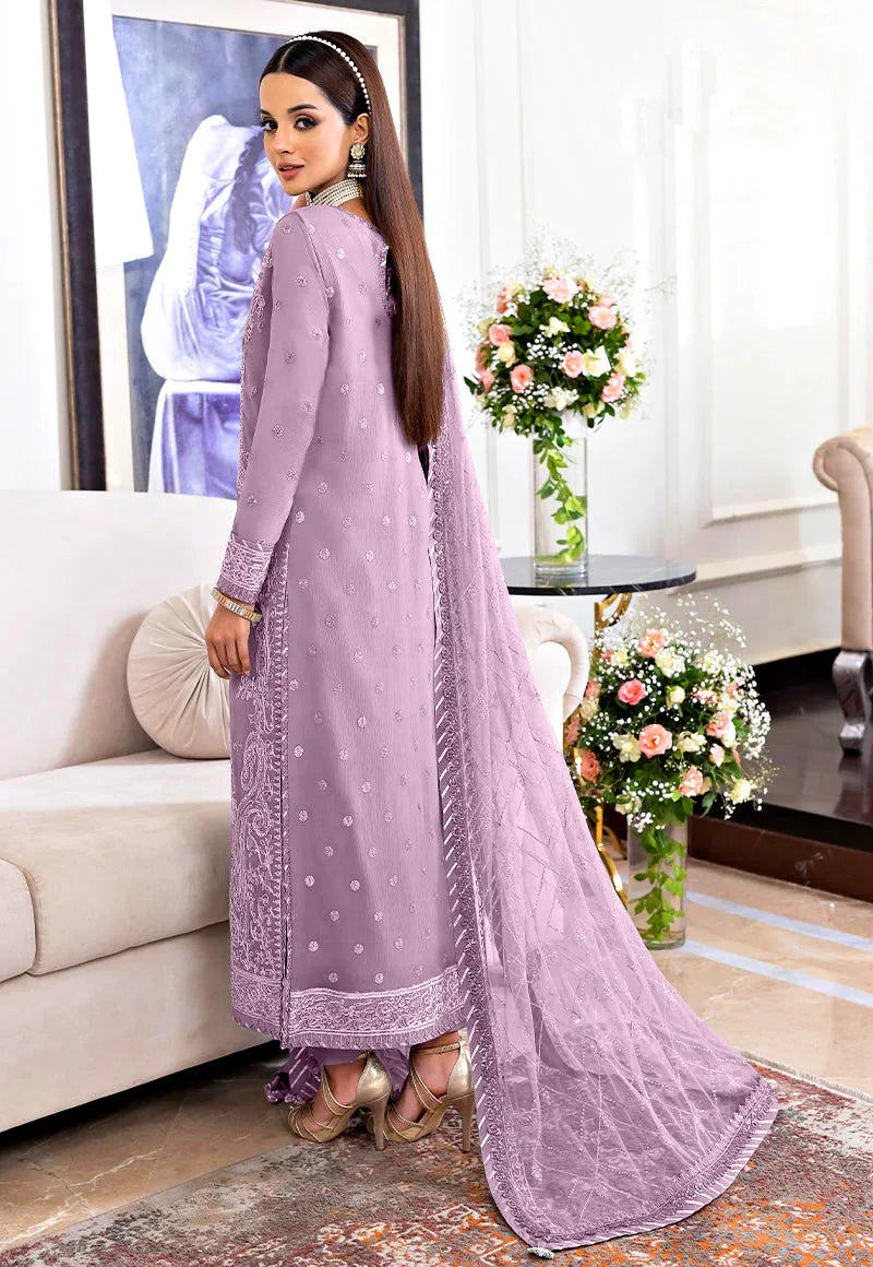 3 Piece Stitched Chiffon Suit - Ready To Wear