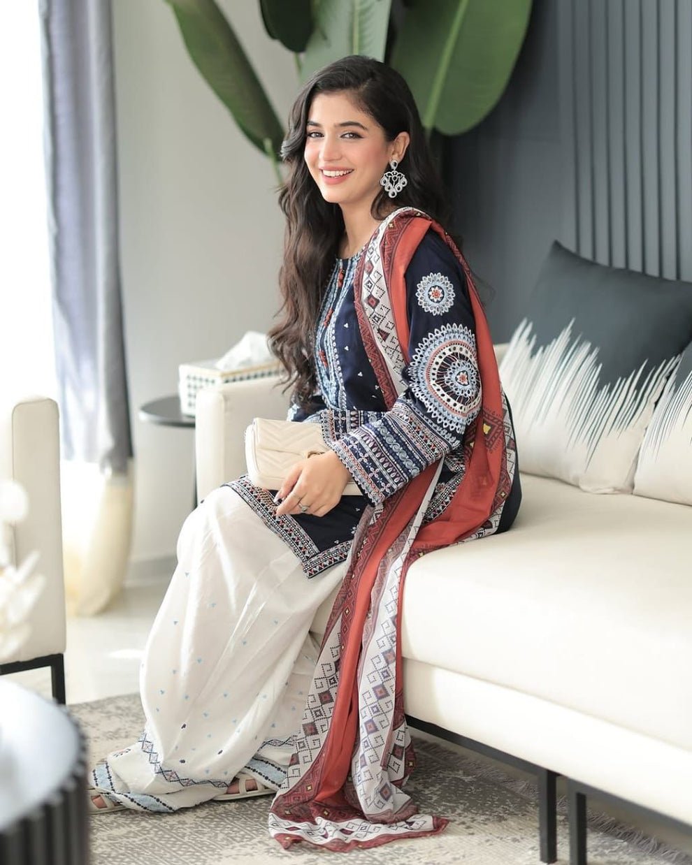 3 Piece Stitched Embroidery Suit - Ready To Wear