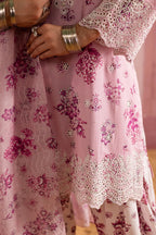 3 Piece Stitched Chikankari Embroidery Suit - Ready To Wear