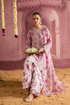 3 Piece Stitched Chikankari Embroidery Suit - Ready To Wear