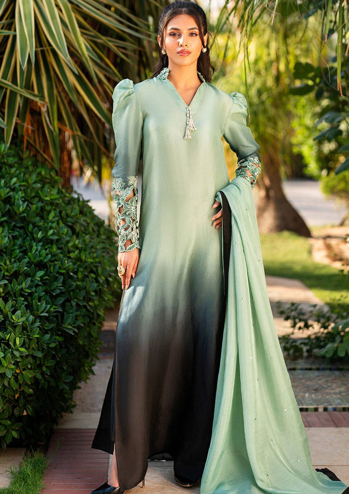 3 Piece Stitched Cord-Set Ready To Wear