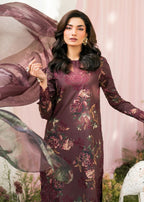 3 Piece Stitched Lawn Suit - Ready To Wear