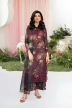 3 Piece Stitched Lawn Suit - Ready To Wear