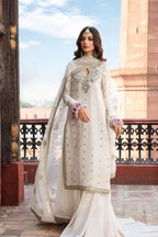 3 Piece Stitched Chiffon Embroidered Suit - Ready To Wear