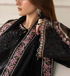 3 Piece Stitched Chiffon Suit - Ready To Wear