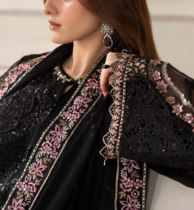 3 Piece Stitched Chiffon Suit - Ready To Wear