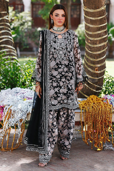 3 Piece Stitched Chiffon Suit - Ready To Wear