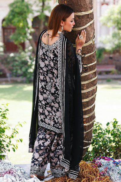 3 Piece Stitched Chiffon Suit - Ready To Wear