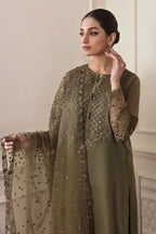 3 Piece Stitched Chiffon Suit - Ready To Wear