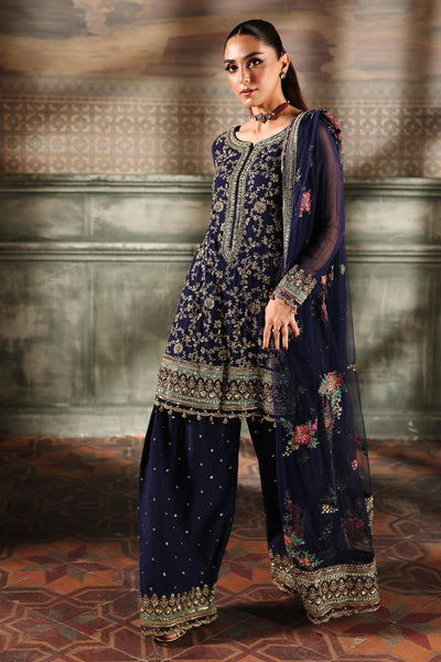 3 Piece Stitched Chiffon Suit - Ready To Wear