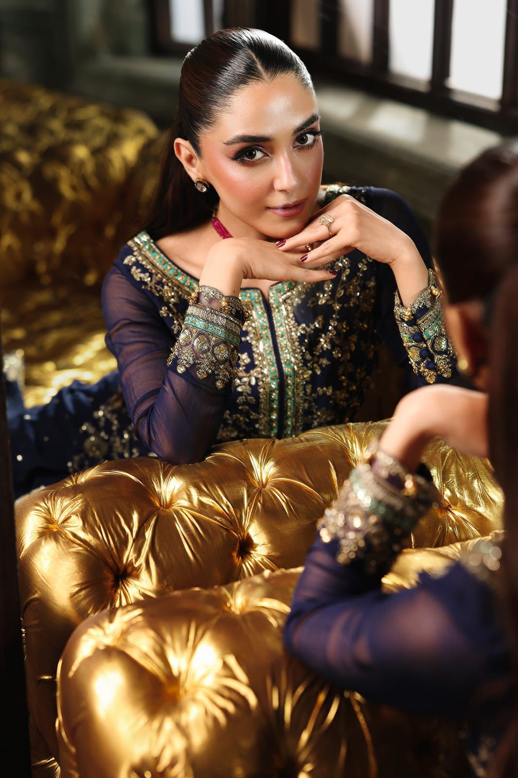 3 Piece Stitched Chiffon Suit - Ready To Wear