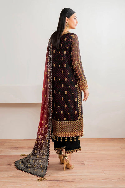 3 Piece Stitched Chiffon Suit - Ready To Wear