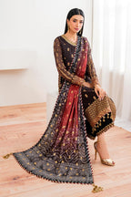 3 Piece Stitched Chiffon Suit - Ready To Wear