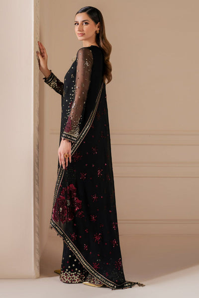 3 Piece Stitched Chiffon Suit - Ready To Wear