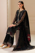3 Piece Stitched Chiffon Suit - Ready To Wear