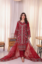 3 Piece Organza Suit - Ready To Wear