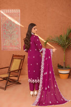 Dazzle Chiffon 3 Piece Suit Ready to Wear
