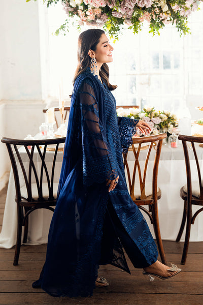 3 Piece Stitched Luxury Chiffon Dress - Ready To Wear