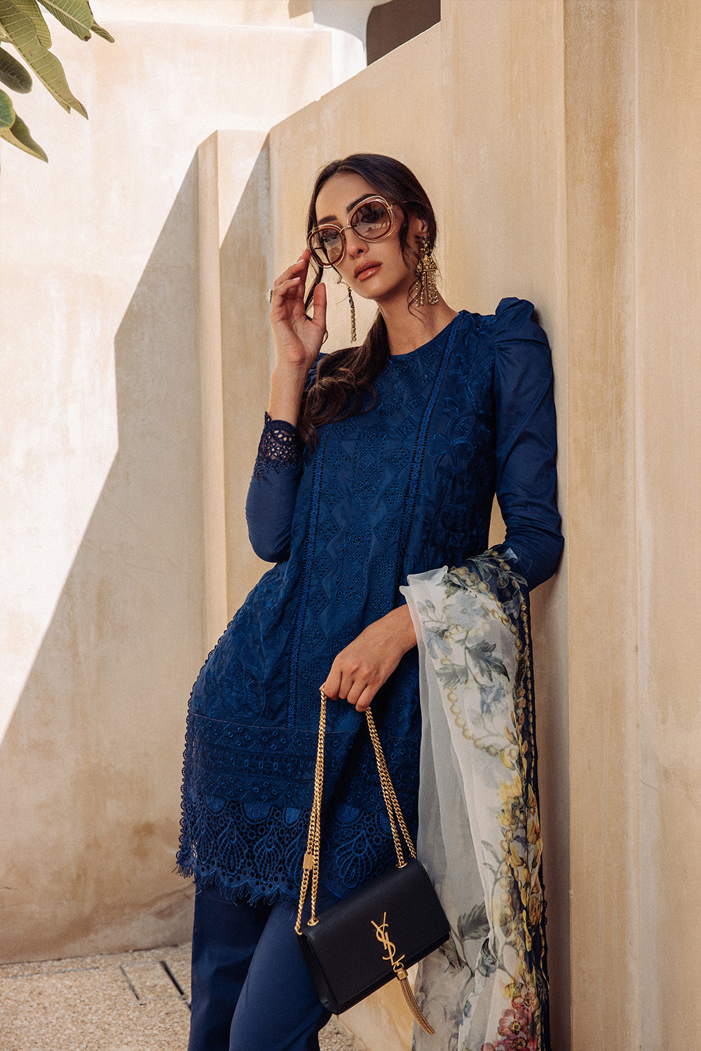 3 Piece Stitched Lawn Suit - Ready To Wear