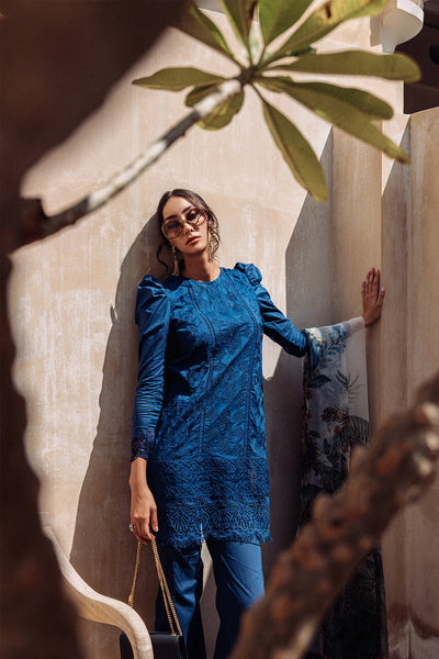 3 Piece Stitched Lawn Suit - Ready To Wear