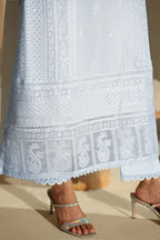 03-Piece Pure Chiffon Suit With Embroidered - Ready To Wear