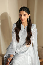 03-Piece Pure Chiffon Suit With Embroidered - Ready To Wear