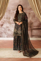 3 Piece Stitched Embroidered Lawn Suit - Ready To Wear