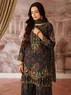 3 Piece Stitched Embroidered Lawn Suit - Ready To Wear