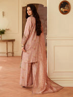 03-Piece Lawn Suit With Embroidery - Ready To Wear