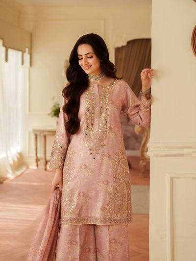 03-Piece Lawn Suit With Embroidery - Ready To Wear
