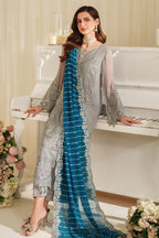 3 Piece Stitched Embroidery Chiffon Suit - Ready To Wear