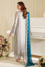 3 Piece Stitched Embroidery Chiffon Suit - Ready To Wear
