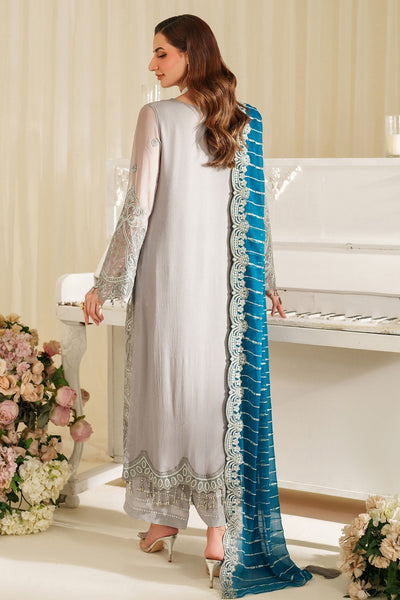3 Piece Stitched Embroidery Chiffon Suit - Ready To Wear