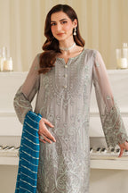 3 Piece Stitched Embroidery Chiffon Suit - Ready To Wear