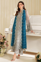 3 Piece Stitched Embroidery Chiffon Suit - Ready To Wear