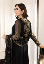 03-Piece Chiffon Maxi With Embroidery - Ready To Wear