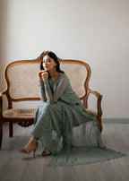 3 Piece Stitched Chiffon Suit - Ready To Wear