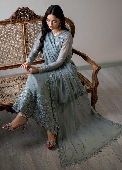 3 Piece Stitched Chiffon Suit - Ready To Wear