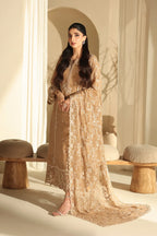 03-Piece Pure Chiffon Suit With Embroidered - Ready to Wear