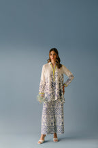 3 Piece Digital Printed Silk Suit - Ready To Wear