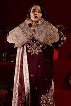 3 Piece Stitched Embroidered Luxury Velvet Suit - Ready To Wear