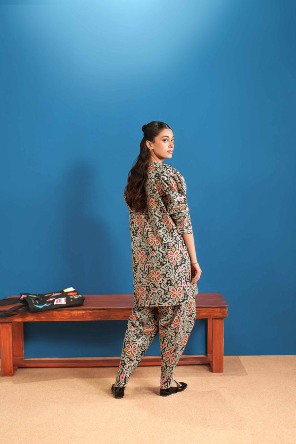 2 Piece Stitched Cotton Suit - Ready To Wear