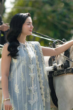Cloud Blue - Embroidered Lawn Suit | Ready To Wear