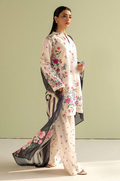 3 Piece Stitched Designer Suit - Ready To Wear