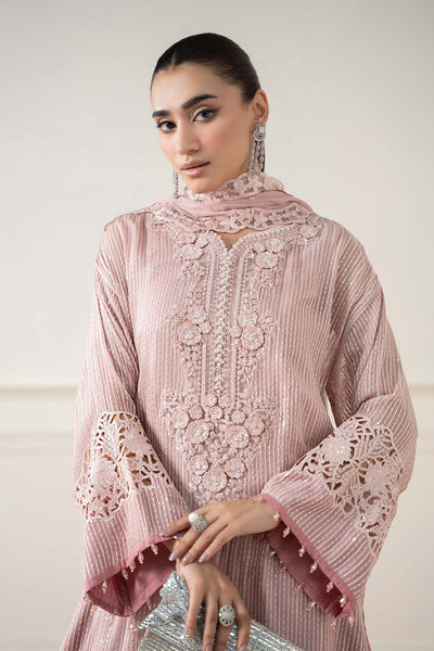 3 Piece Stitched Chiffon Embroidery Suit - Ready To Wear