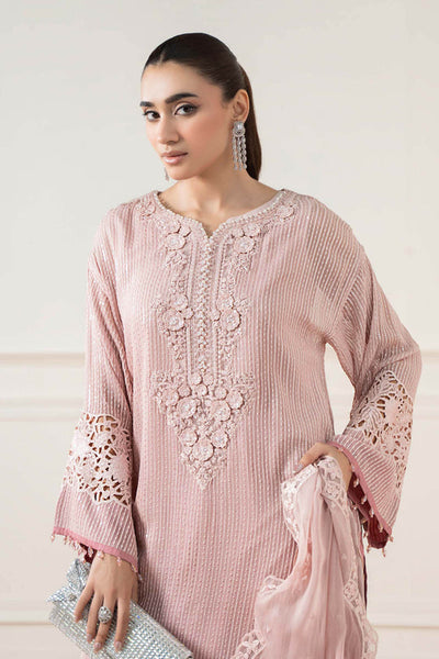 3 Piece Stitched Chiffon Embroidery Suit - Ready To Wear