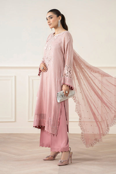 3 Piece Stitched Chiffon Embroidery Suit - Ready To Wear