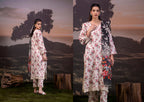 3 Piece Stitched Lawn Suit - Ready To Wear