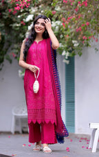 Berry Sapphire - Embroidered Lawn Suit | Ready To Wear