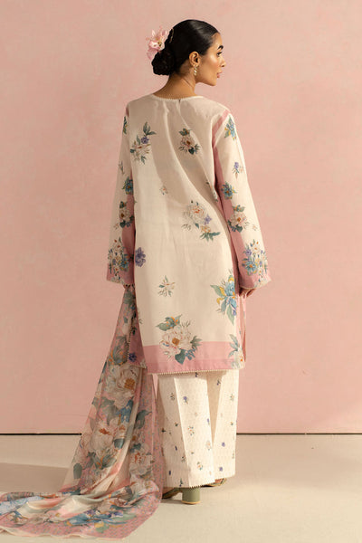 3 Piece Stitched Printed Lawn Suit - Ready To Wear